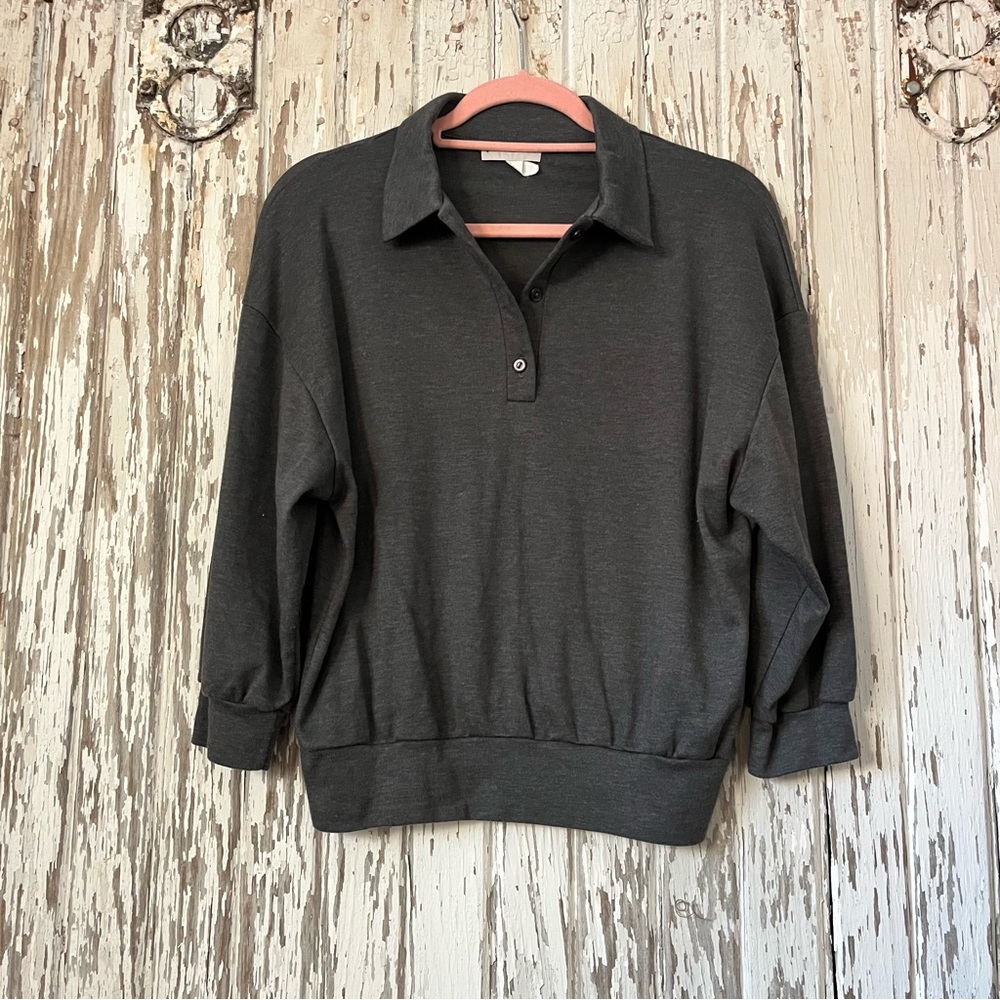 Vintage Cropped Collared Shirt